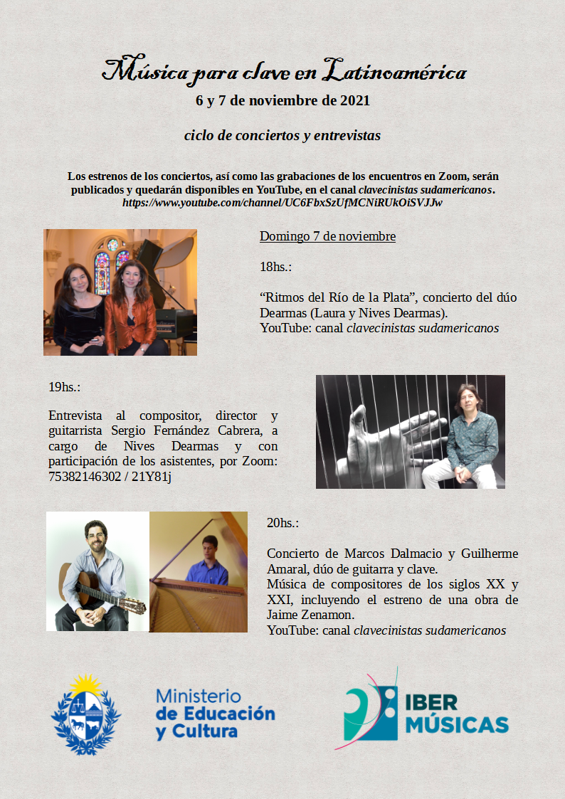 Do Uruguai será realizado o ciclo de concertos e conferências “Música para cravo na América Latina”