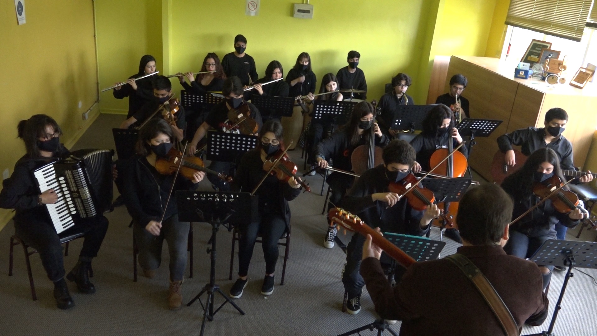 A Orquestra Infantil Ernesto Guarda Carrasco do Chile realizará um concerto virtual junto a Inti Illimani