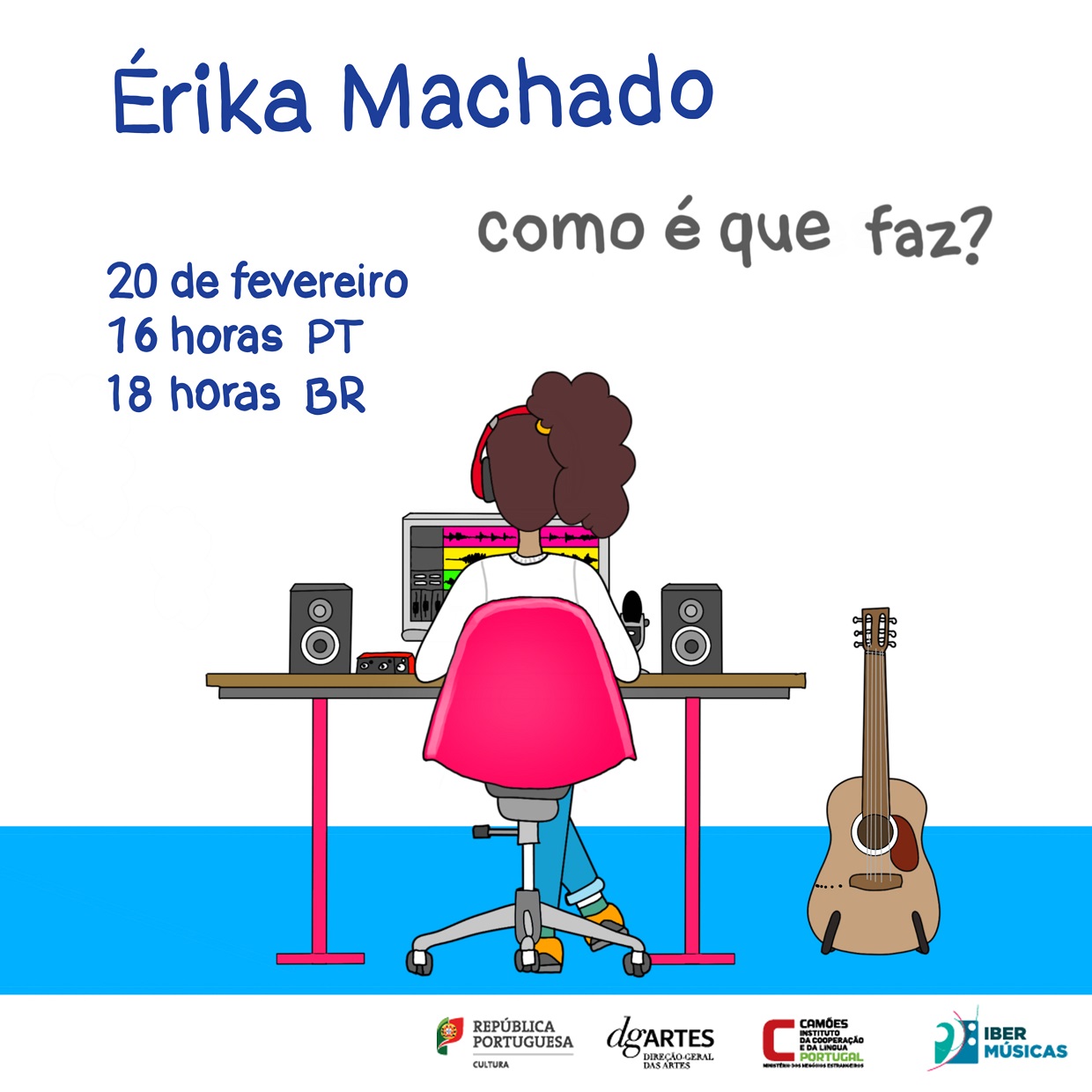 Desde sua morada em Portugal, a artista Érika Machado apresenta seu projeto Como é que faz?