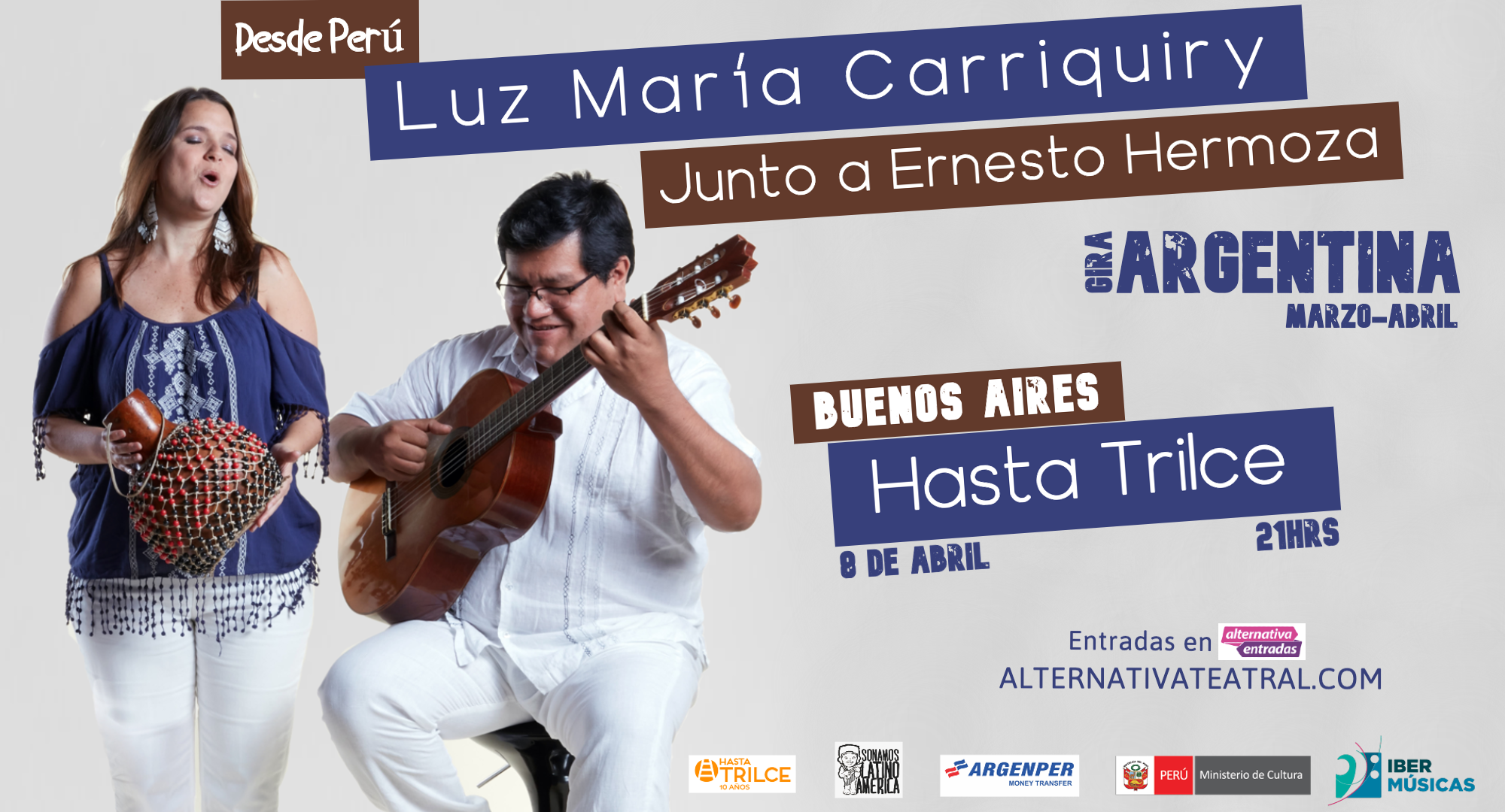 La cantora peruana Luz María Carriquiry emprende una gira por diversos escenarios de la Argentina