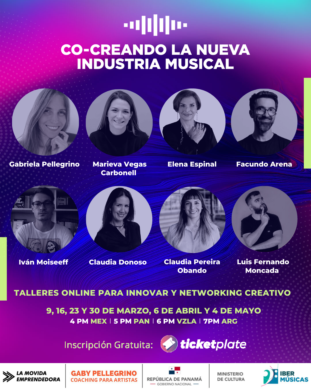 Do Panamá, continua “Co-criando a Nova Indústria Musical”, oficinas online para inovar e networking criativo