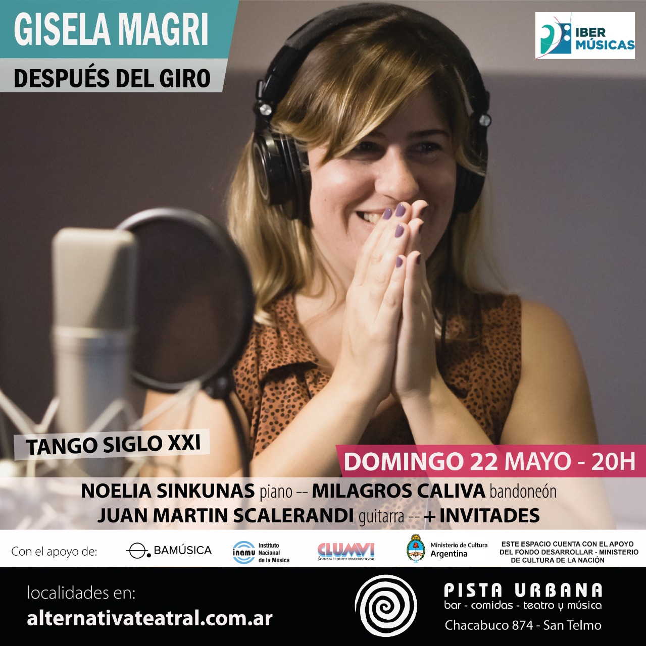 A cantora e compositora argentina Gisela Magri apresenta seu disco “Depois do giro”