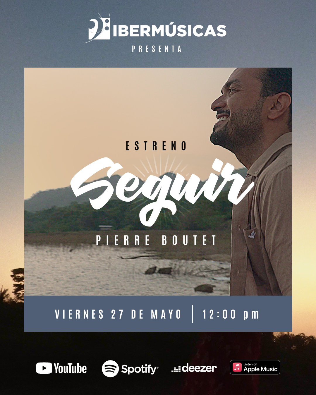 O cantor e compositor panamenho Pierre Boutet estreia o videoclipe de sua música “Seguir”