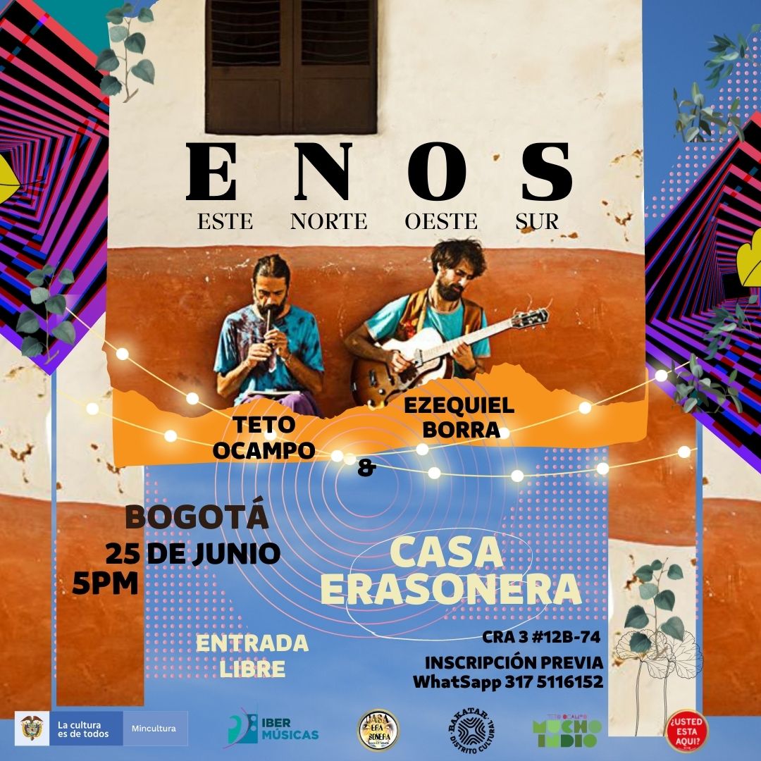 Teto Ocampo da Colômbia e Ezequiel Borra da Argentina levam adiante seu projeto criativo ENOS (Este Norte Oeste Sur)