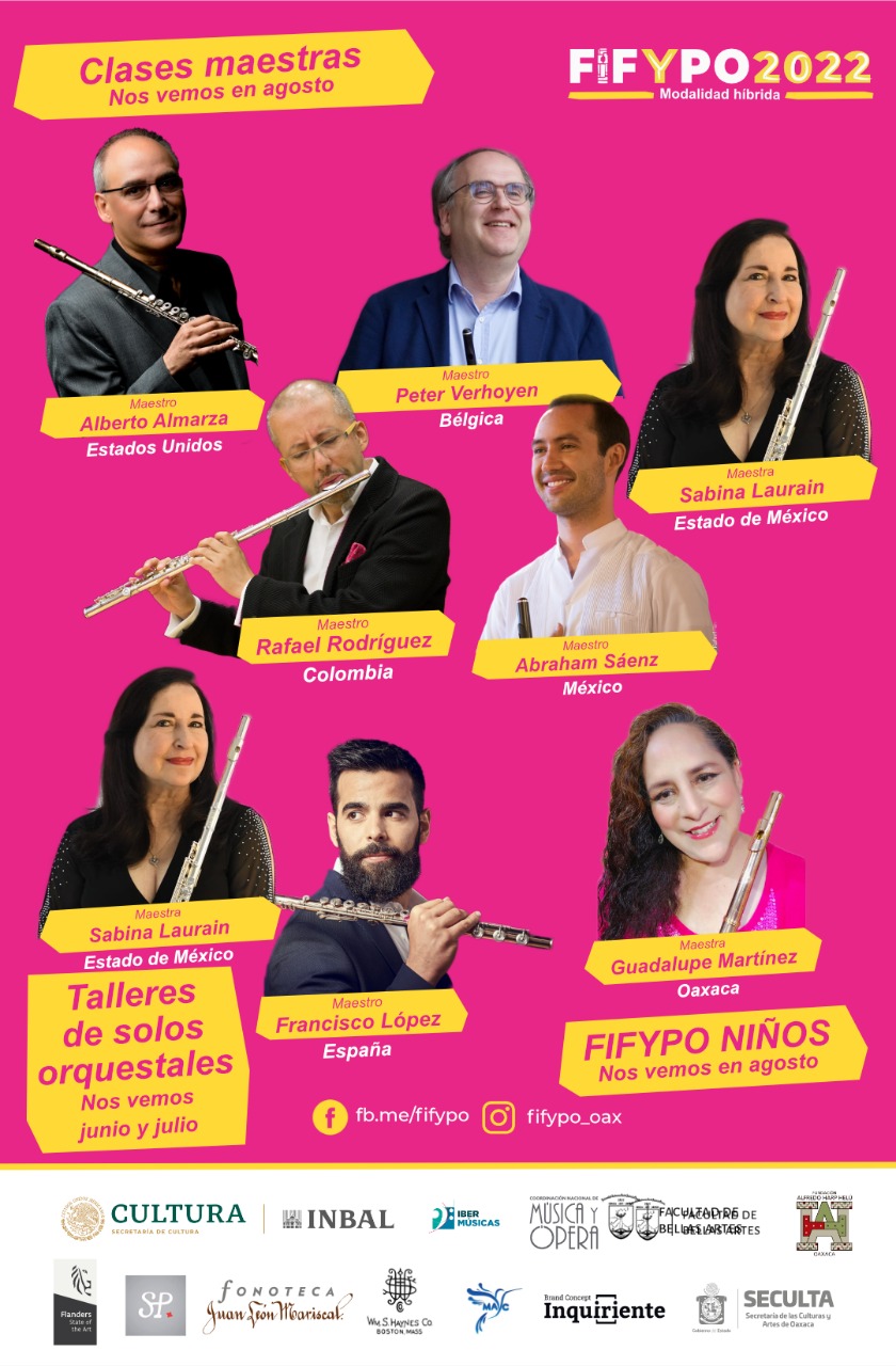 Do México chega a Quarta Edição do Festival Internacional de Flauta & Piccolo Oaxaca 2022