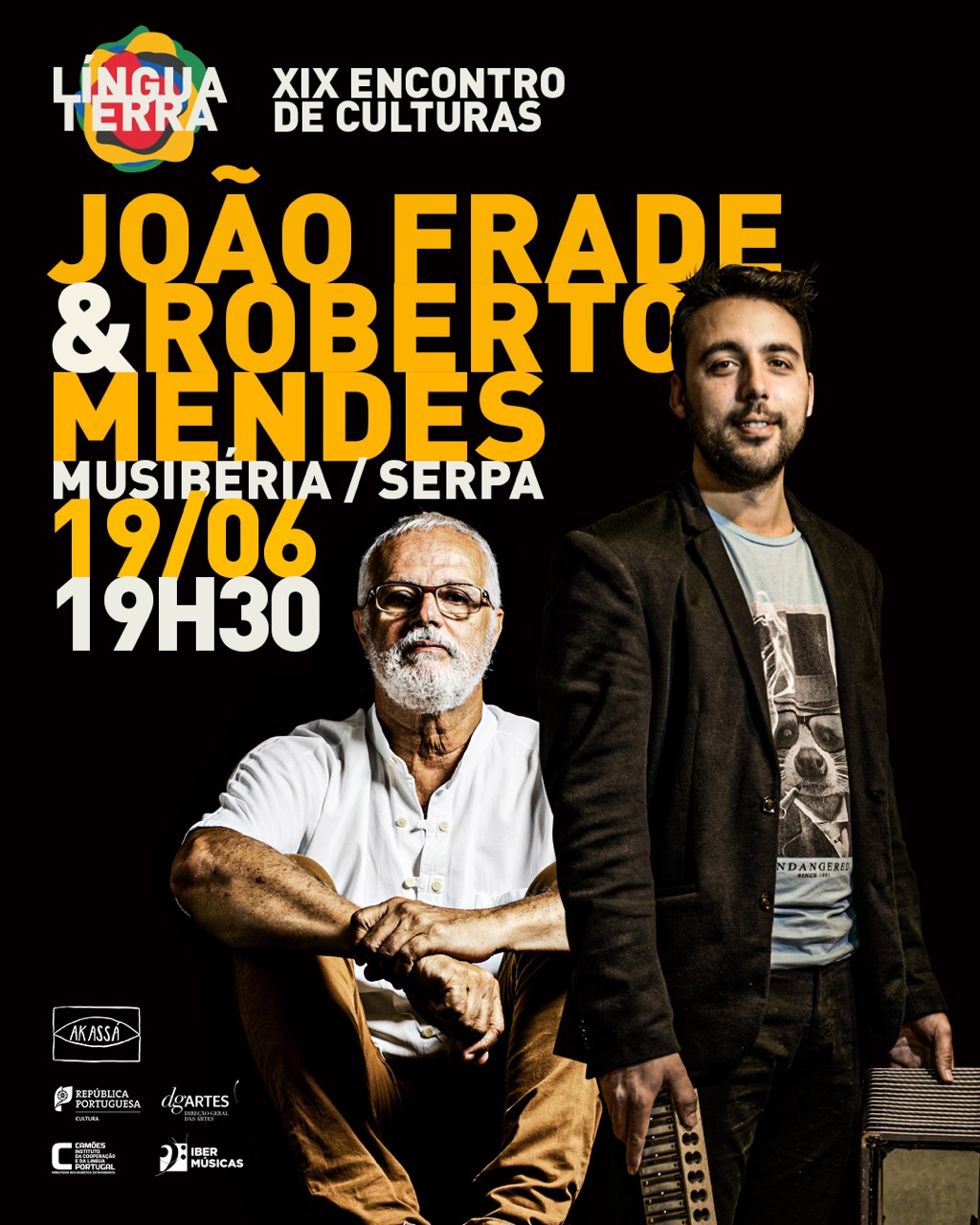 Aproxima-se o concerto do português João Frade e o brasileiro Roberto Mendes em Portugal