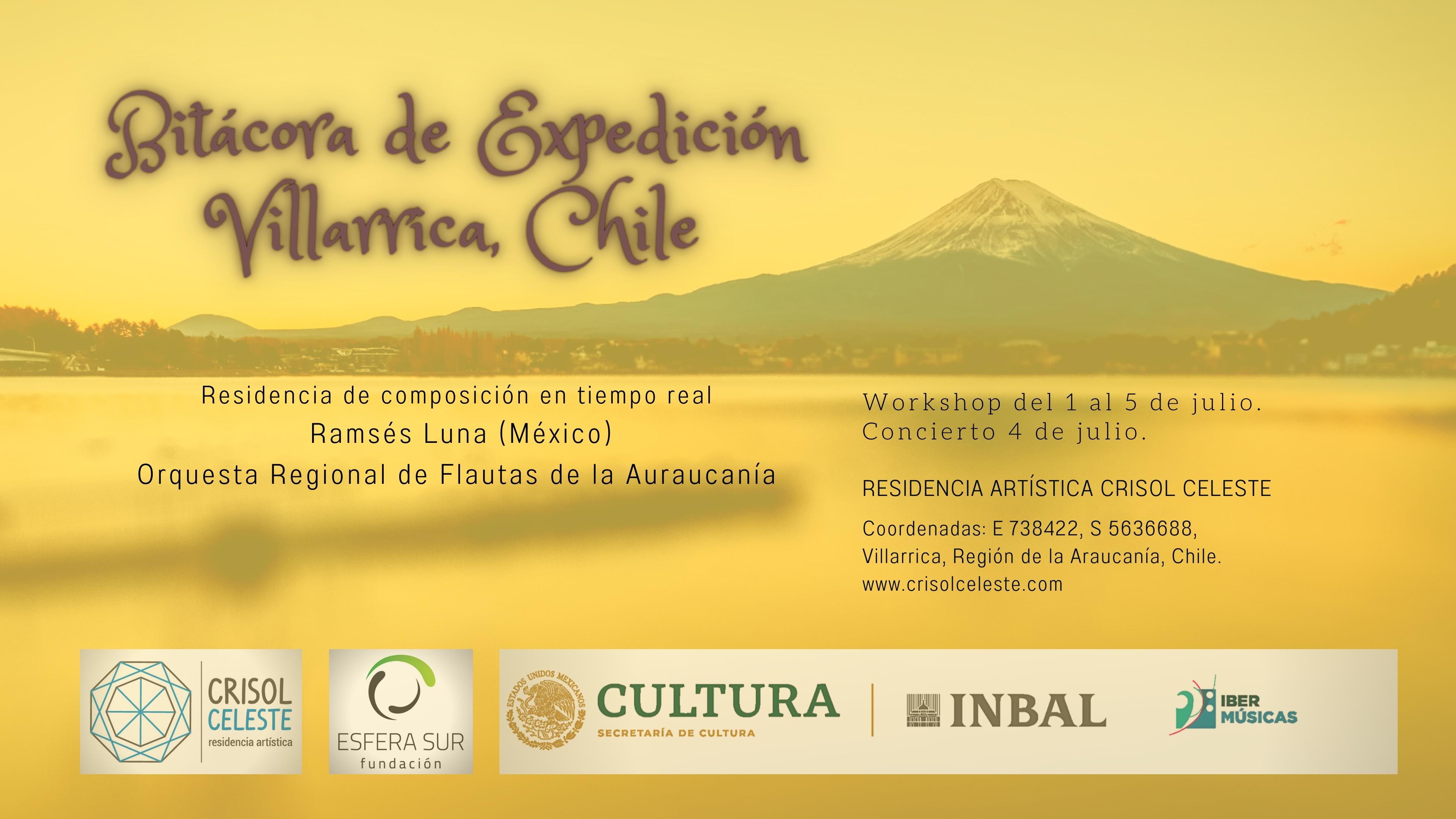 O compositor mexicano Ramsés Luna inicia seu projeto Diário de Expedição Mx-Cl que o levará por diversos lugares do Chile   