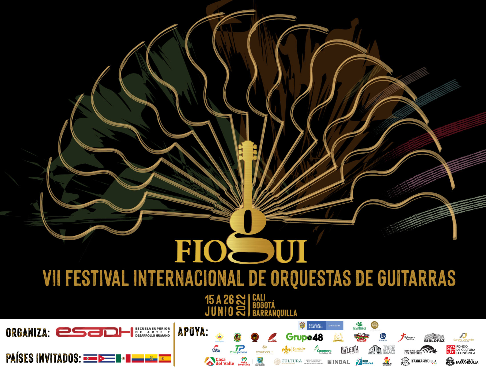 O Terceto del Sur realizará concertos em diversos cenários da Colômbia