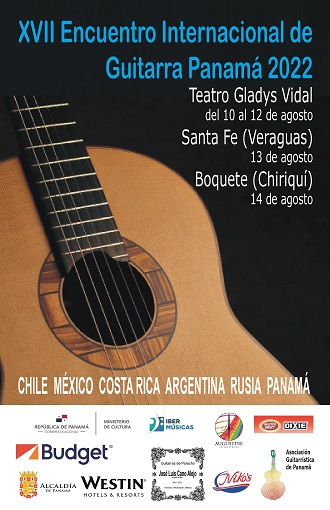 Terá lugar o XVII Encontro Internacional de Guitarras Panamá 2022