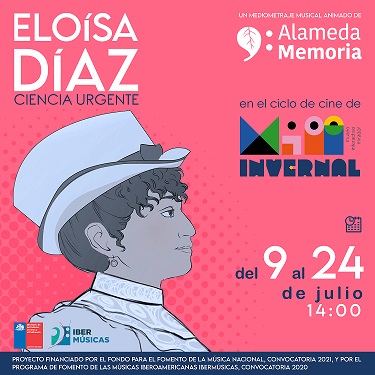 Continuam as apresentações de Eloísa Díaz: Ciencia Urgente, mediometraje musical animado sobre a primeira médica chilena e da América Latina