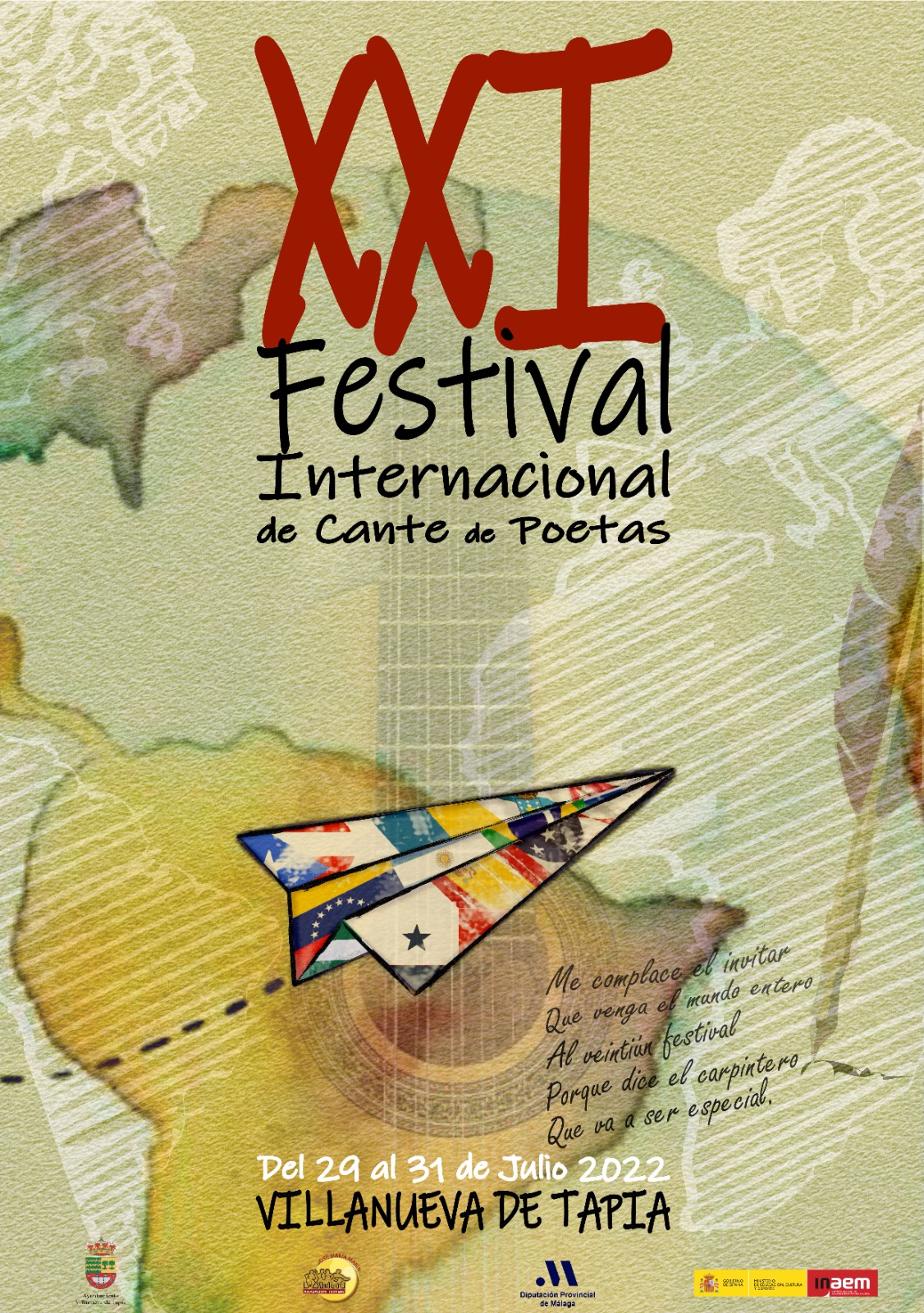 A cantora e versadora peruana María Haydeé se apresenta no XXI Festival Internacional de Cante de Poetas de Málaga, Espanha