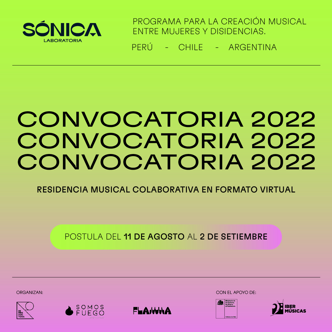 Sónica Laboratoria, um programa de criação musical entre mulheres e dissidências do Peru, Chile, Argentina, começa