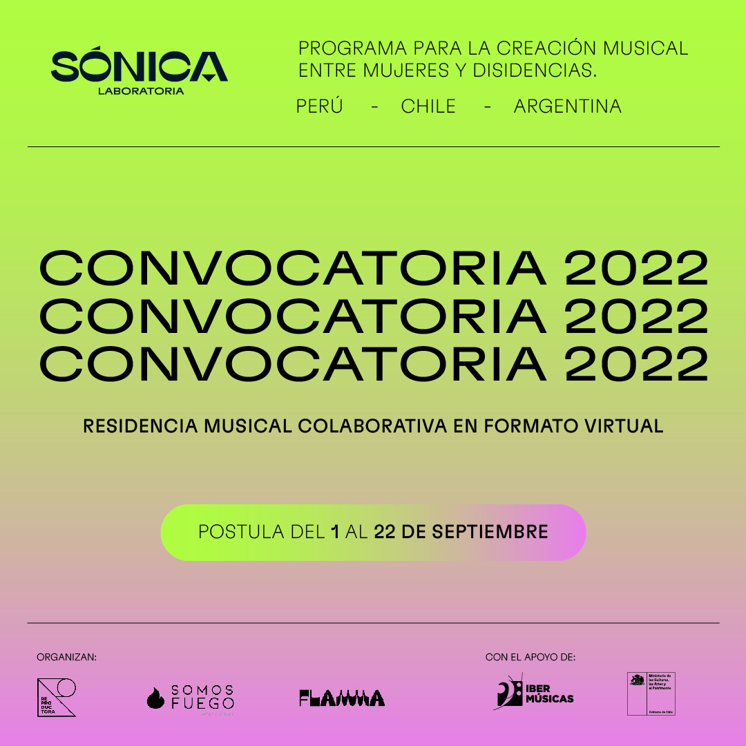 A “Convocatória Sónica Laboratória”, um programa de criação musical entre mulheres e dissidências do Peru, Chile e Argentina, em formato virtual, já começou