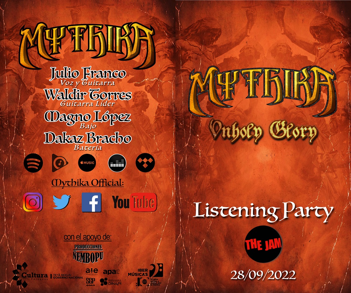 Mythika do Paraguai fará um lançamento para a imprensa de seu novo álbum Unholy Glory