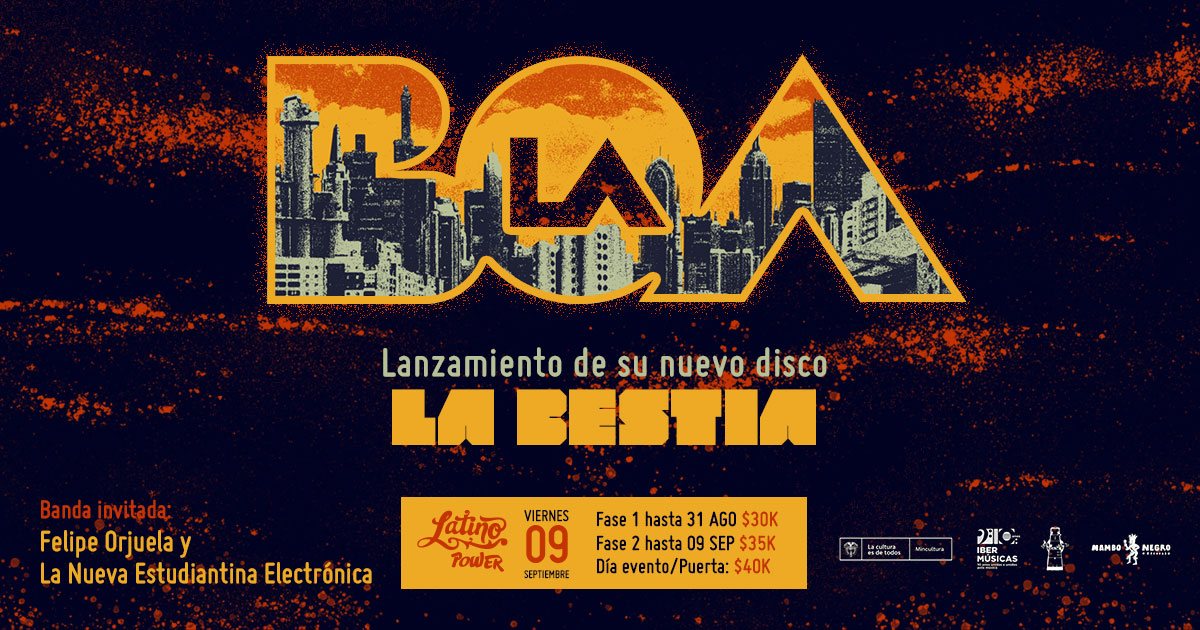 A BOA (Bogotá Orquesta Afrobeat) da Colômbia  lança seu novo álbum