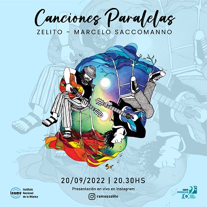 Chega o resultado de “Canções Paralelas em Universos Possíveis”, uma colaboração entre Marcelo Saccomanno da Argentina e Zelito Ramos Souza do Brasil 