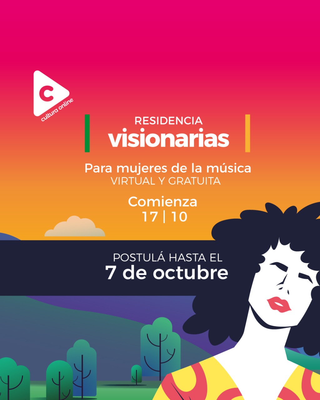 O processo de candidaturas para “Residência Visionária – Conexões e Criatividades em Território Virtual” é aberto para mulheres da Ibero-América