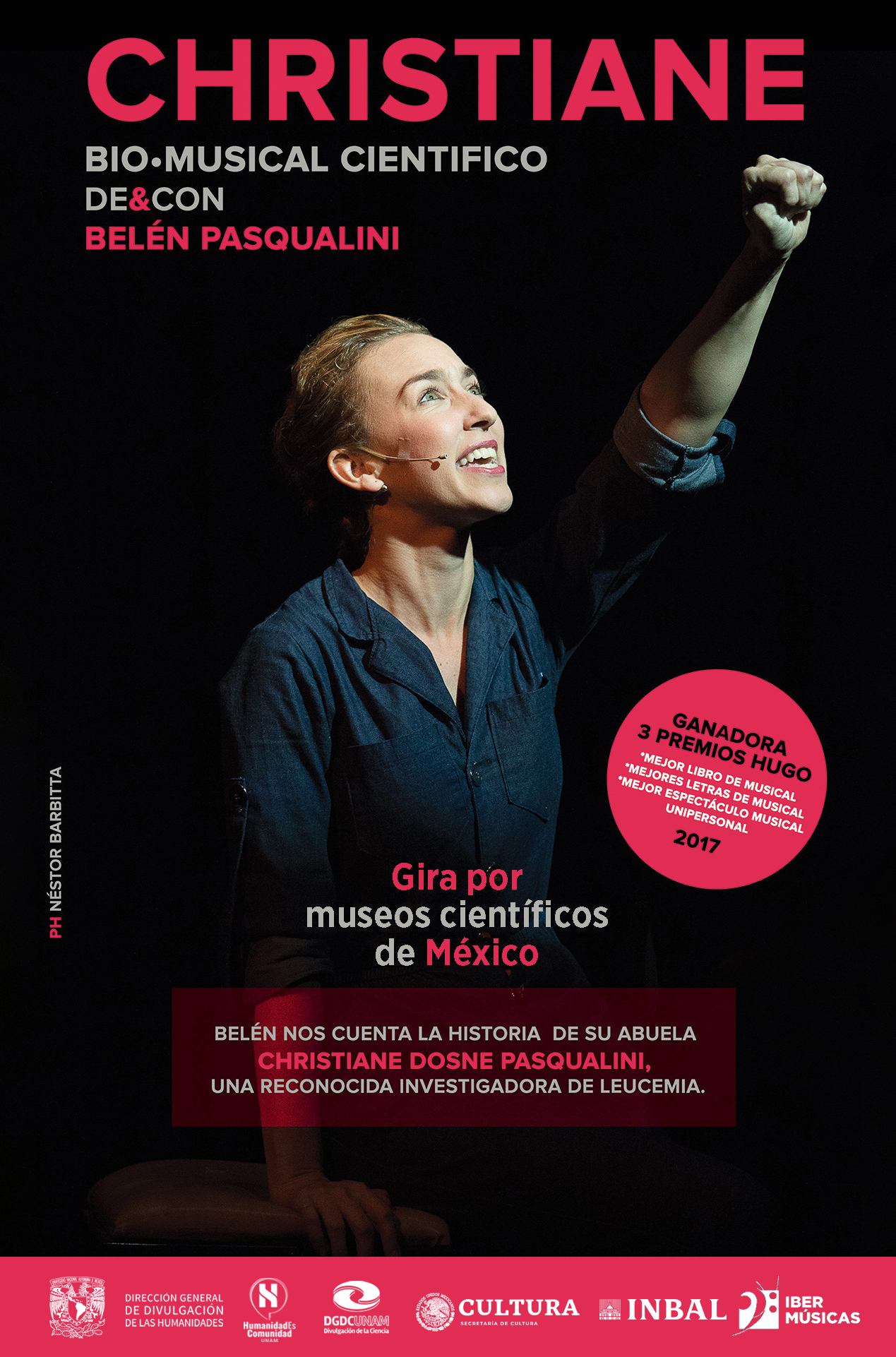 Juntando arte, gênero e ciência, a turnê de “Christiane”, o bio-musical científico de Belén Pasqualini, começa na Rede de Museus Científicos do México