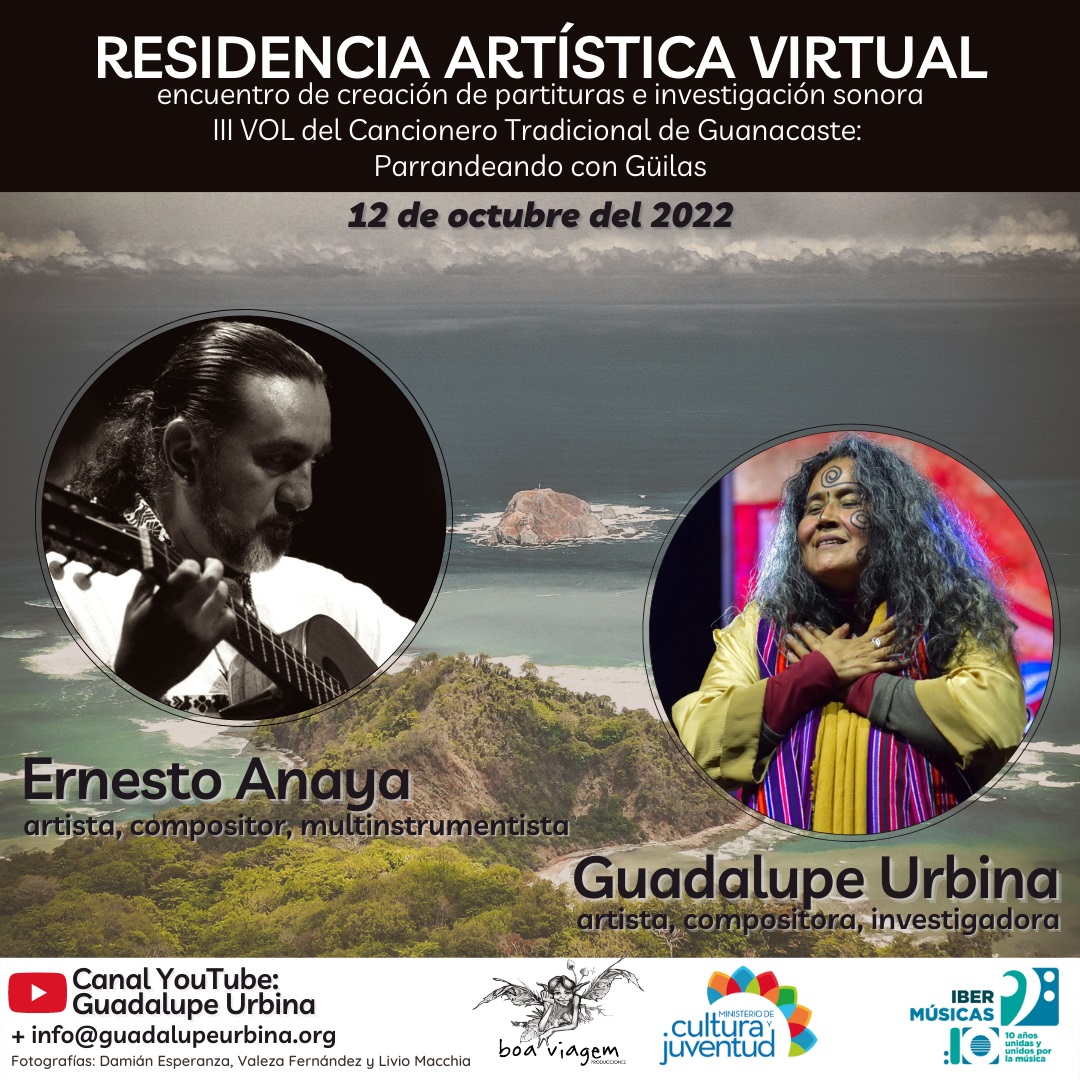 Residência artística Parrandeando con Güilas para a pesquisa e transcrição do repertório infantil do Cancioneiro Tradicional Anônimo de Guanacaste Vol. III