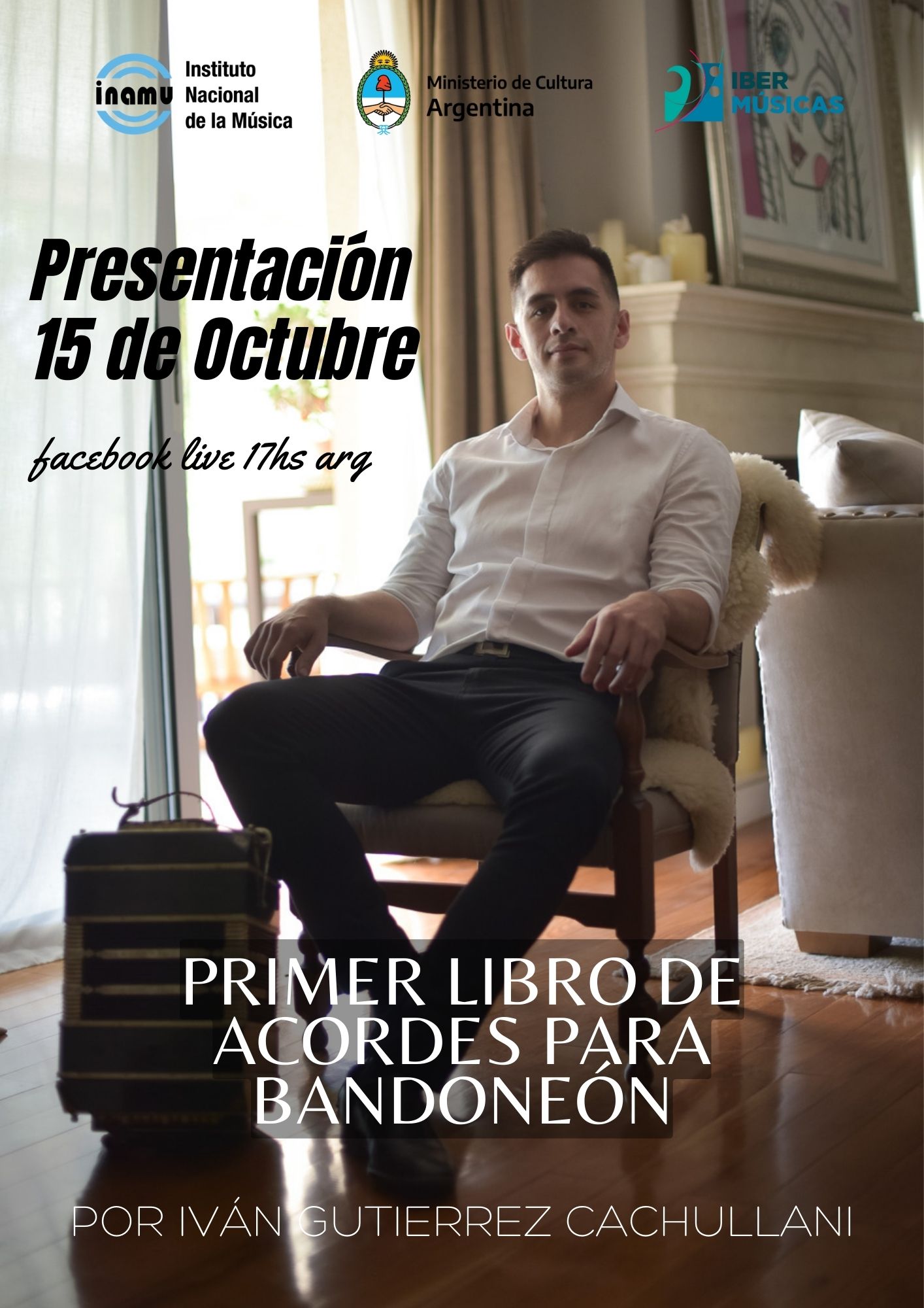 O bandoneonista argentino Iván Gutierrez Cachullani lança sua obra “O Livro de Acordes para bandoneon”