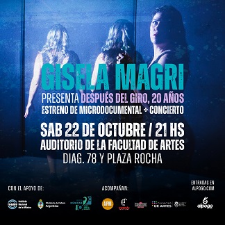 La Magri, cantora e compositora de tango argentina, apresenta sua nova obra “Después del Giro”