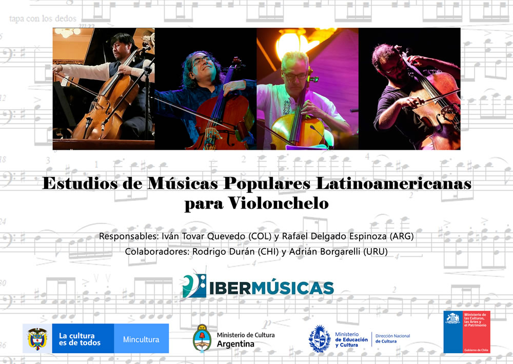 Os violoncelistas Iván Tovar (Colômbia) e Rafael Delgado (Argentina) apresentam seu livro Estudos para violoncelo sobre música sul-americana)