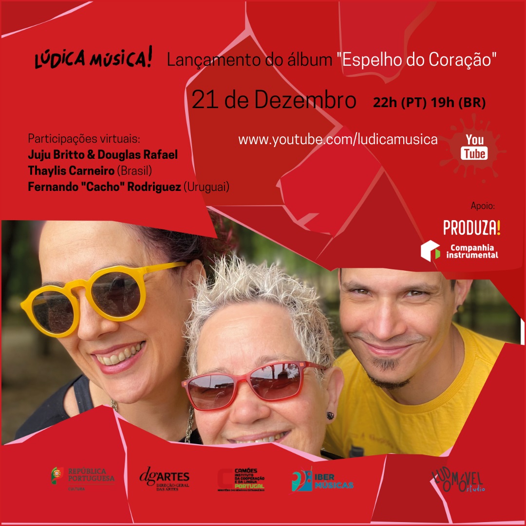 O trio brasileiro Lúdica Música! lança seu novo trabalho gravado em Portugal