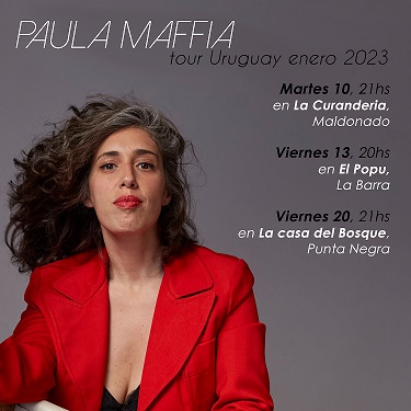 A artista argentina Paula Maffía retorna a Montevideo, Uruguay, para realizar três shows