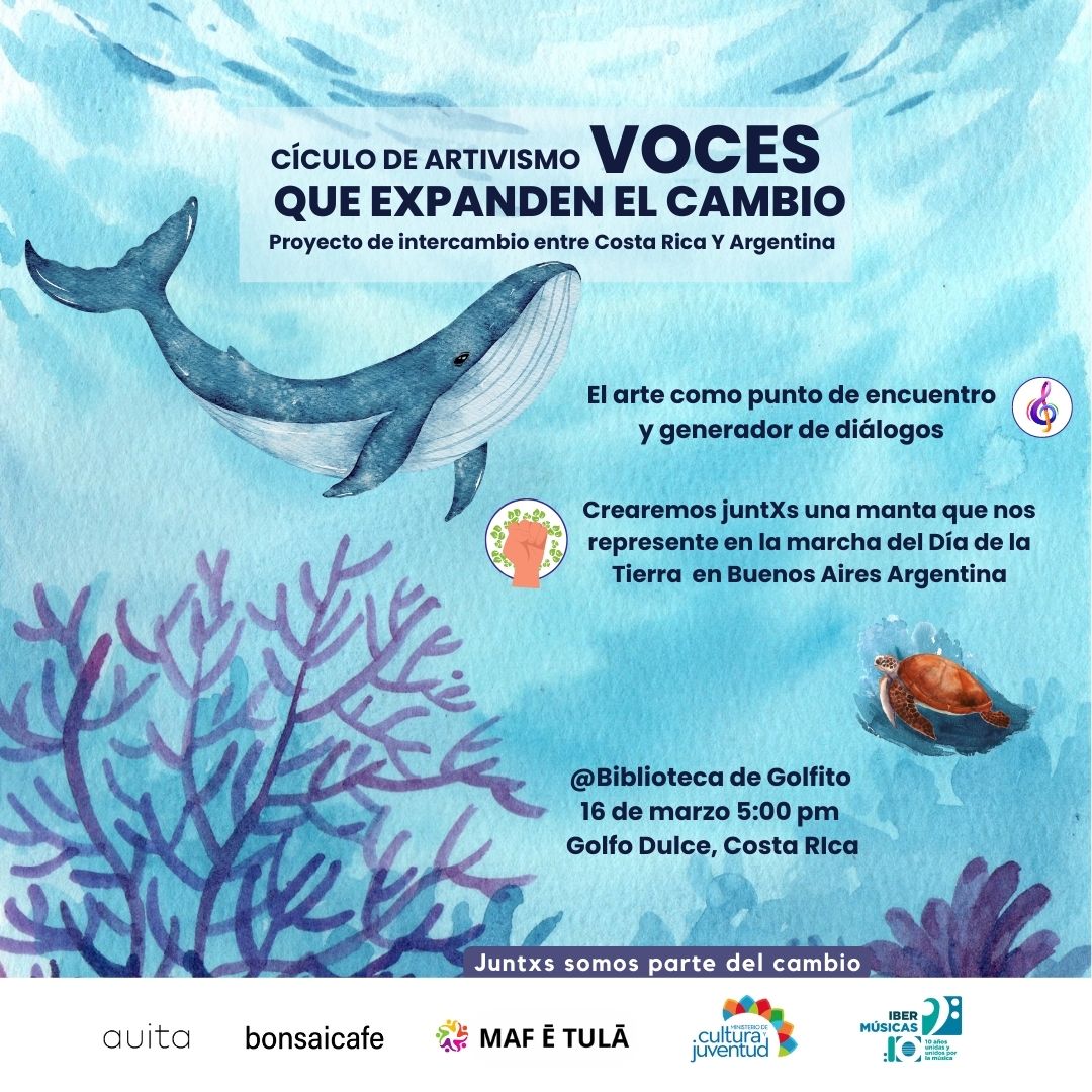 A artista costarriquenha Maf e Tulá levará sua proposta “Vozes que expandem a mudança” para a Argentina