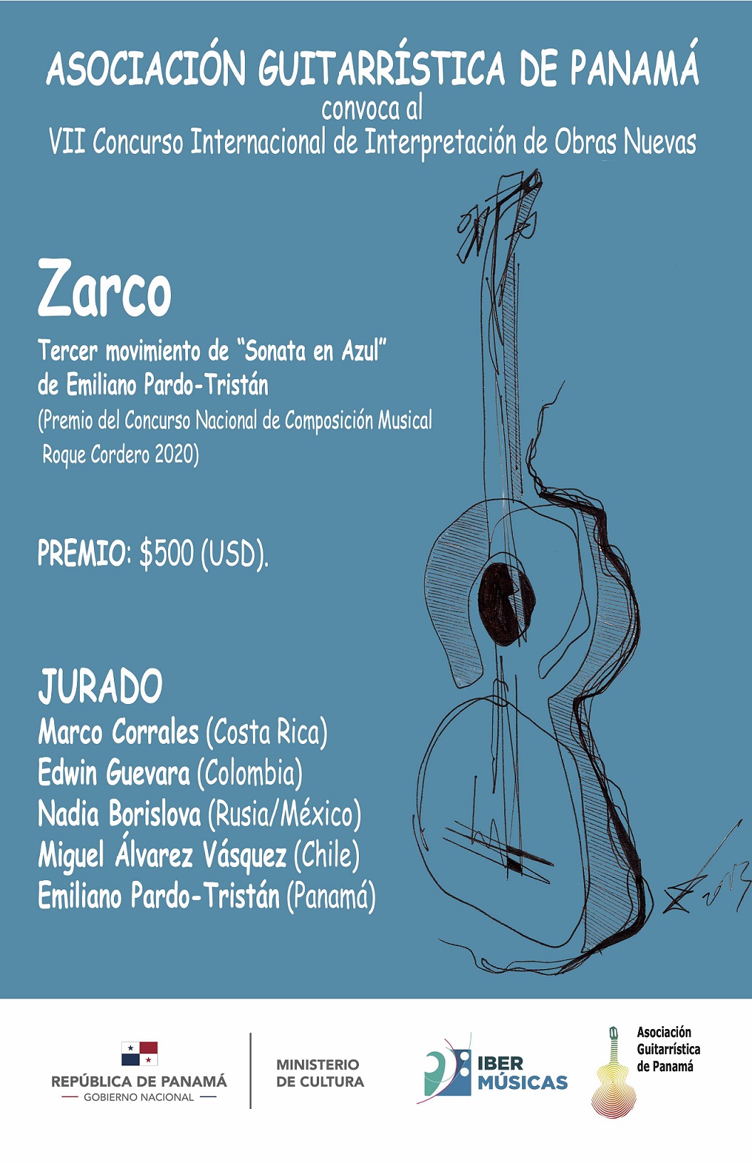 A Associação de Guitarras do Panamá anuncia o VII Concurso Internacional para a Interpretação de Novas Obras