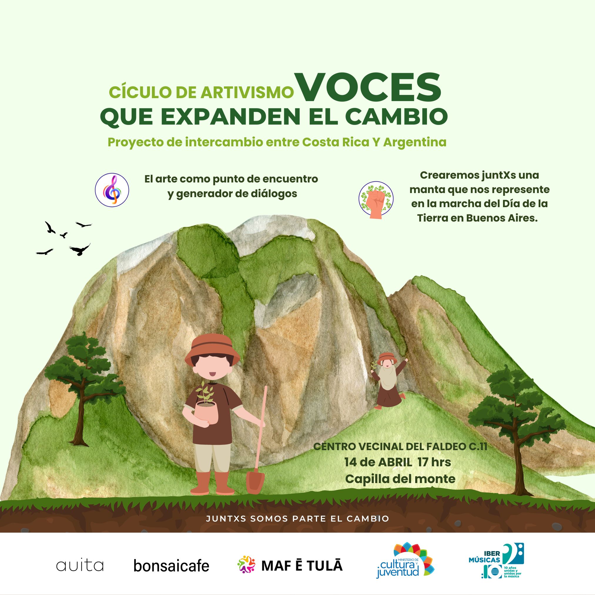 A artista costarriquenha Maf e Tulá leva sua proposta “Vozes que expandem a mudança” para a Argentina