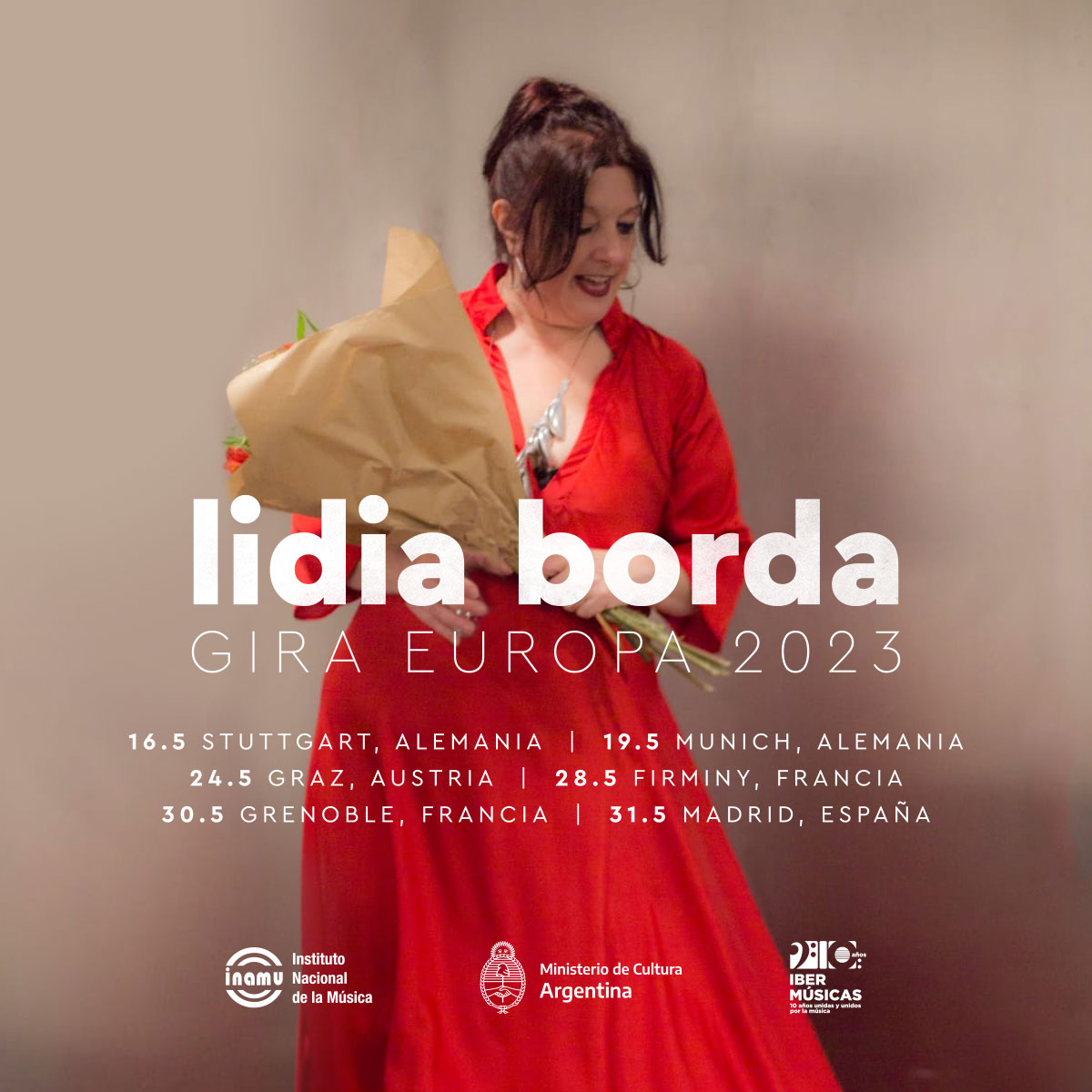 No âmbito da sua tournée europeia, a cantora argentina Lidia Borda apresentar-se-á no Café Berlín de Madrid
