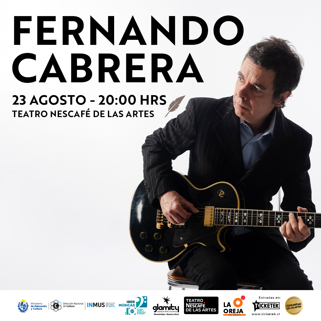 O grande cantor e compositor uruguaio Fernando Cabrera se apresentará no Chile