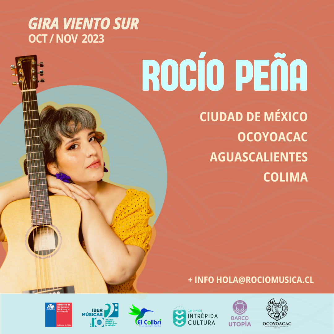 A cantora e compositora chilena Rocío Peña inicia a sua digressão Viento Sur, que a levará a vários locais do México