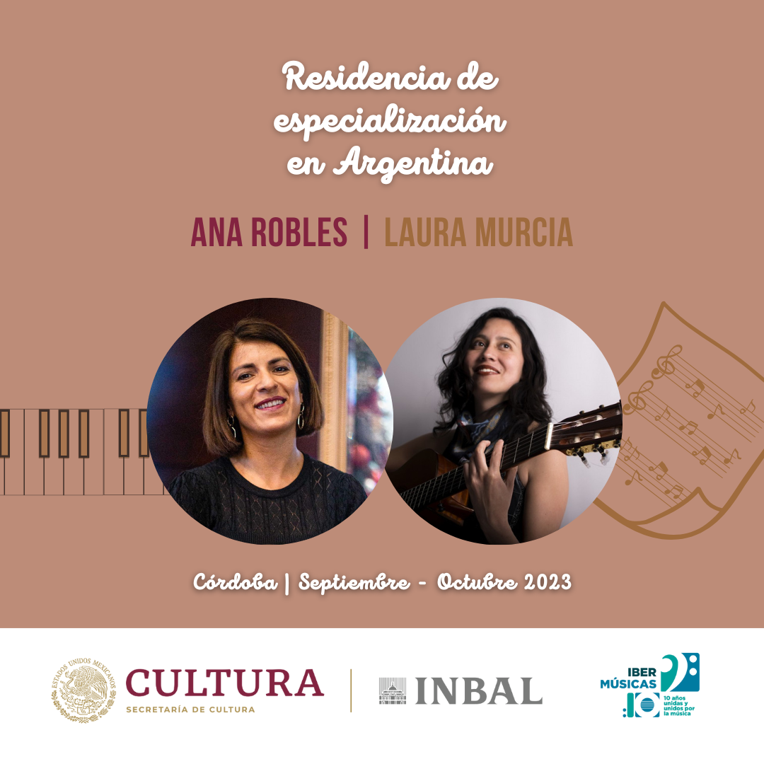 As cantoras e compositoras Ana Robles da Argentina e Laura Murcia do México formarão uma aliança de estudos em torno da canção latino-americana