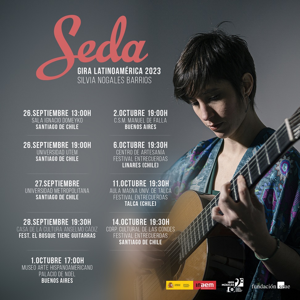 A violonista espanhola Silvia Nogales Barrios leva seu show Seda aos palcos do Chile e da Argentina