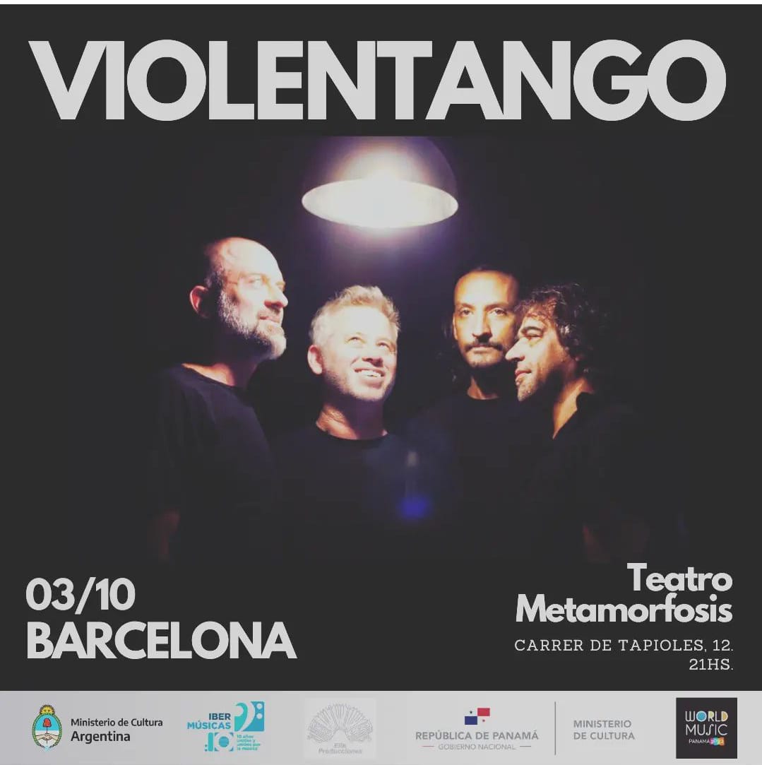 A banda argentina Violentango fará uma digressão por várias cidades da Europa