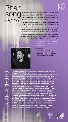 O grupo chileno Movimiento Paralelo estreia Phani Song, do compositor peruano Juan Arroyo