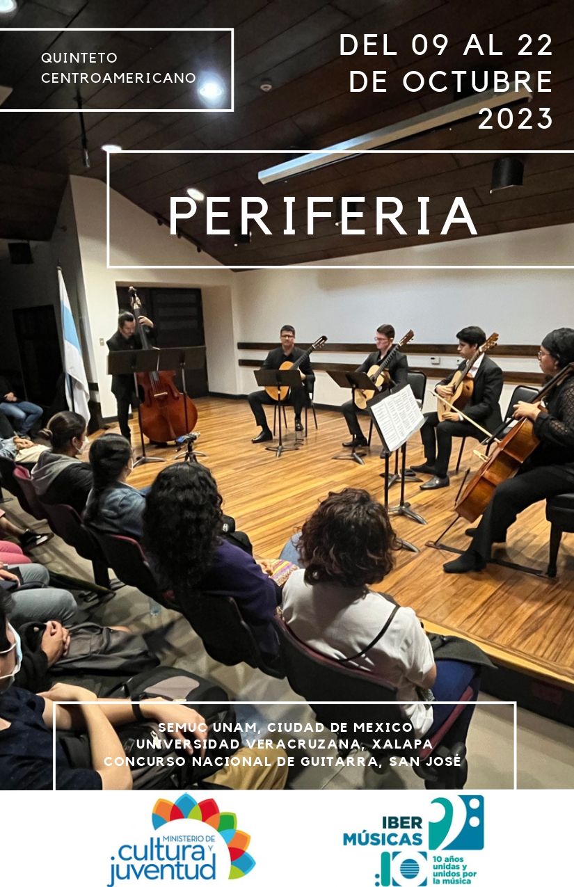 O Quinteto Centro-Americano percorrerá as universidades mexicanas na sua digressão “Periferias”