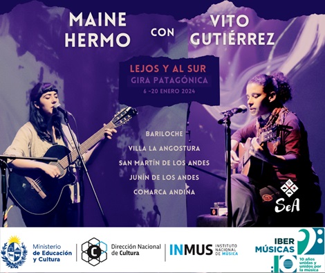 A trovadora uruguaia Maine Hermo inicia uma digressão pela Patagónia Argentina com Vito Gutiérrez