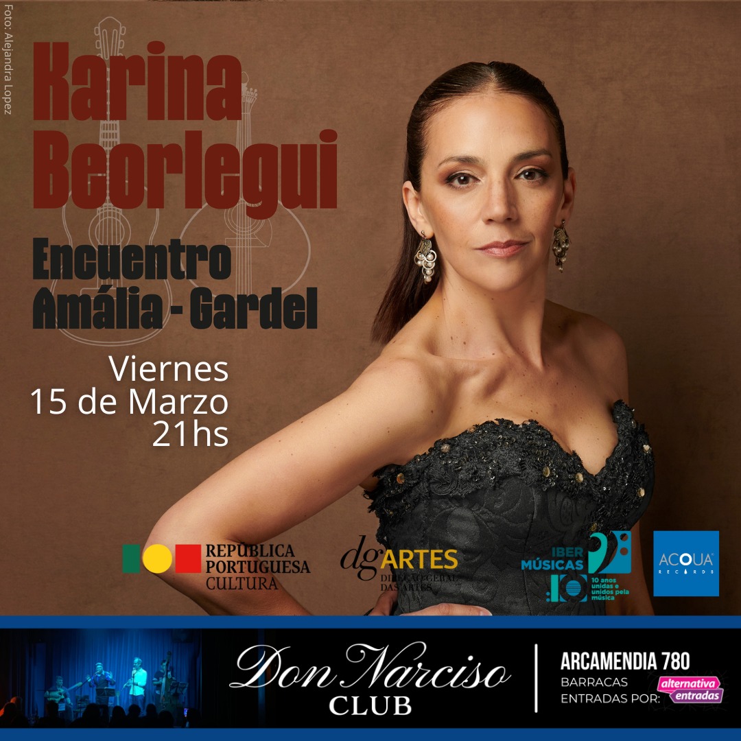 A cantora Karina Beorlegui apresenta em Buenos Aires seu álbum Encuentro Amalia – Gardel