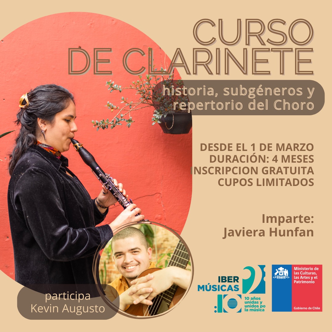 A clarinetista chilena Javiera Hunfan apresenta seu Curso de Clarineta: Ritmo, Linguagem e Interpretação do Choro