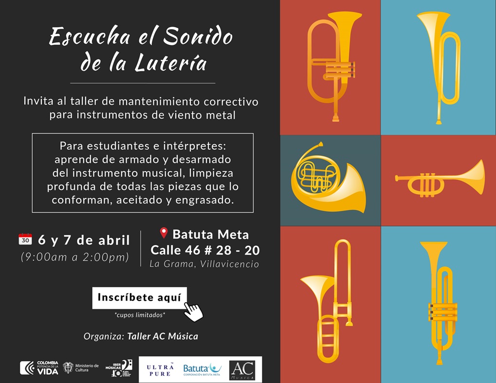 Escucha el Sonido de la Luthería convida para o workshop de manutenção correctiva de instrumentos de sopro de metais