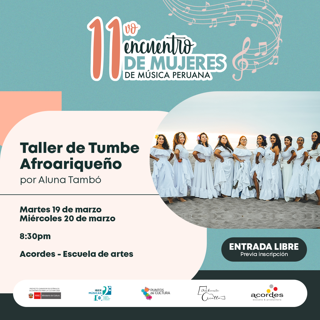 Chega uma nova edição de Música e Empoderamento das Mulheres ao 11º Encontro de Mulheres de Música Peruana