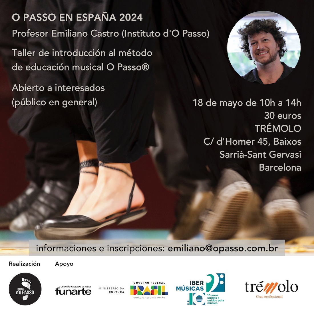 Chegam a Barcelona as oficinas de música com o método O Passo