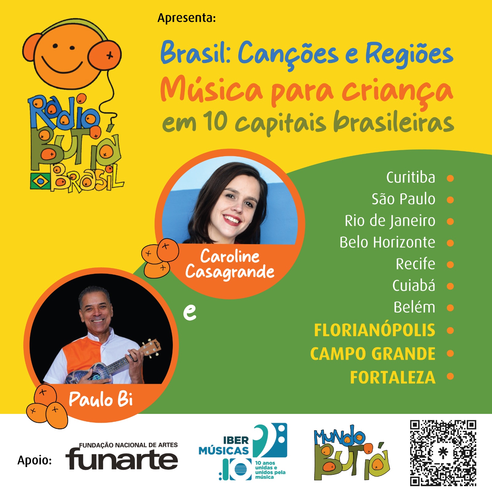 Radio Butiá lanza el primero de los programas de la serie Brasil – Canciones y Regiones