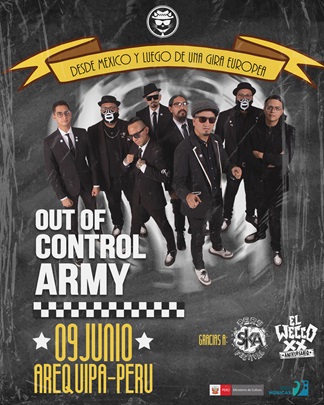 Peru Ska Festival chega a Arequipa com a presença da banda mexicana de ska Out of Control Army