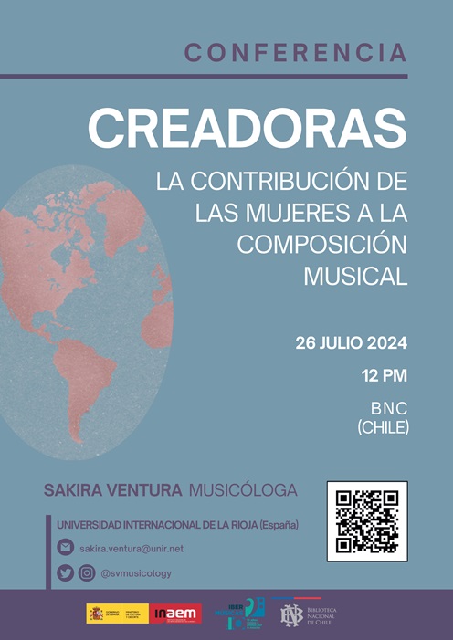 A musicóloga espanhola Sakira Ventura apresenta a sua obra “Mapa das criadoras da história da música: mundos sonoros por descobrir”