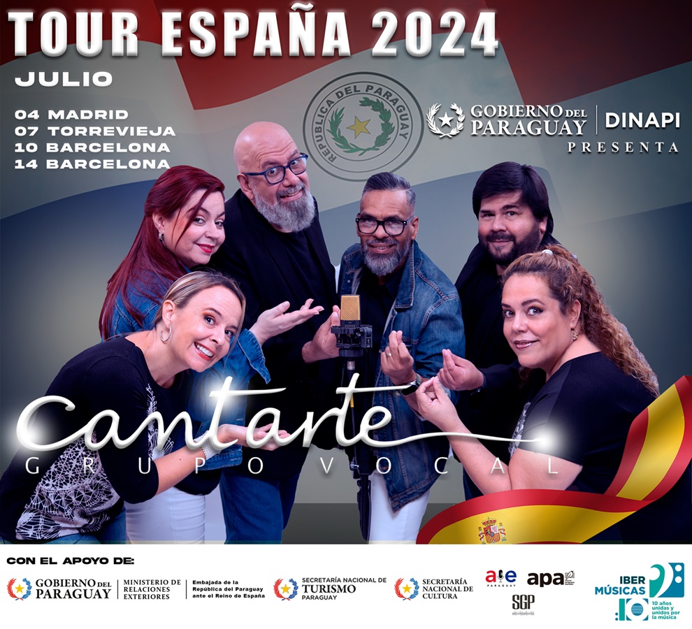 O grupo vocal paraguaio Cantarte, em digressão por Espanha