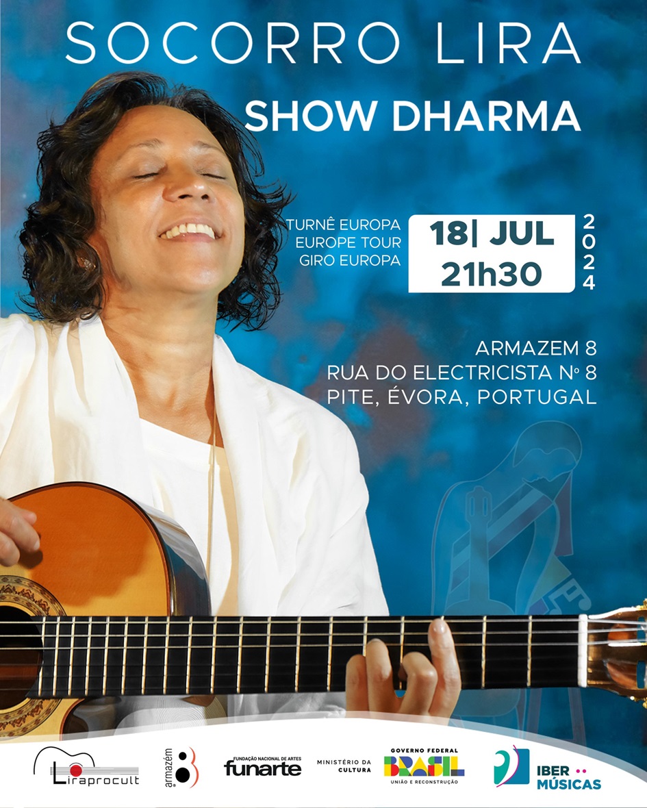 Socorro Lira apresenta seu show Dharma, turnê Europa 2024